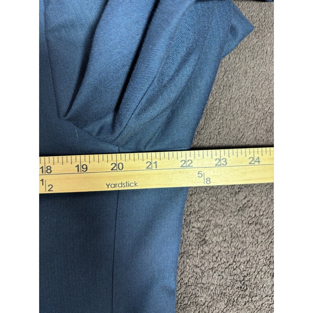 Calvin Klein Mens Sz 44 Slim Fit 3 Piece Suit Blue Blazer Vest Pants 35x31 EUC - Picture 5 of 13